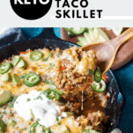Keto Taco Skillet Pinterest Graphic