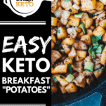 Keto Breakfast "Potatoes" Pinterest Pin