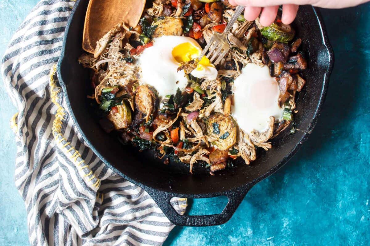 Keto Breakfast Hash with Pulled Pork