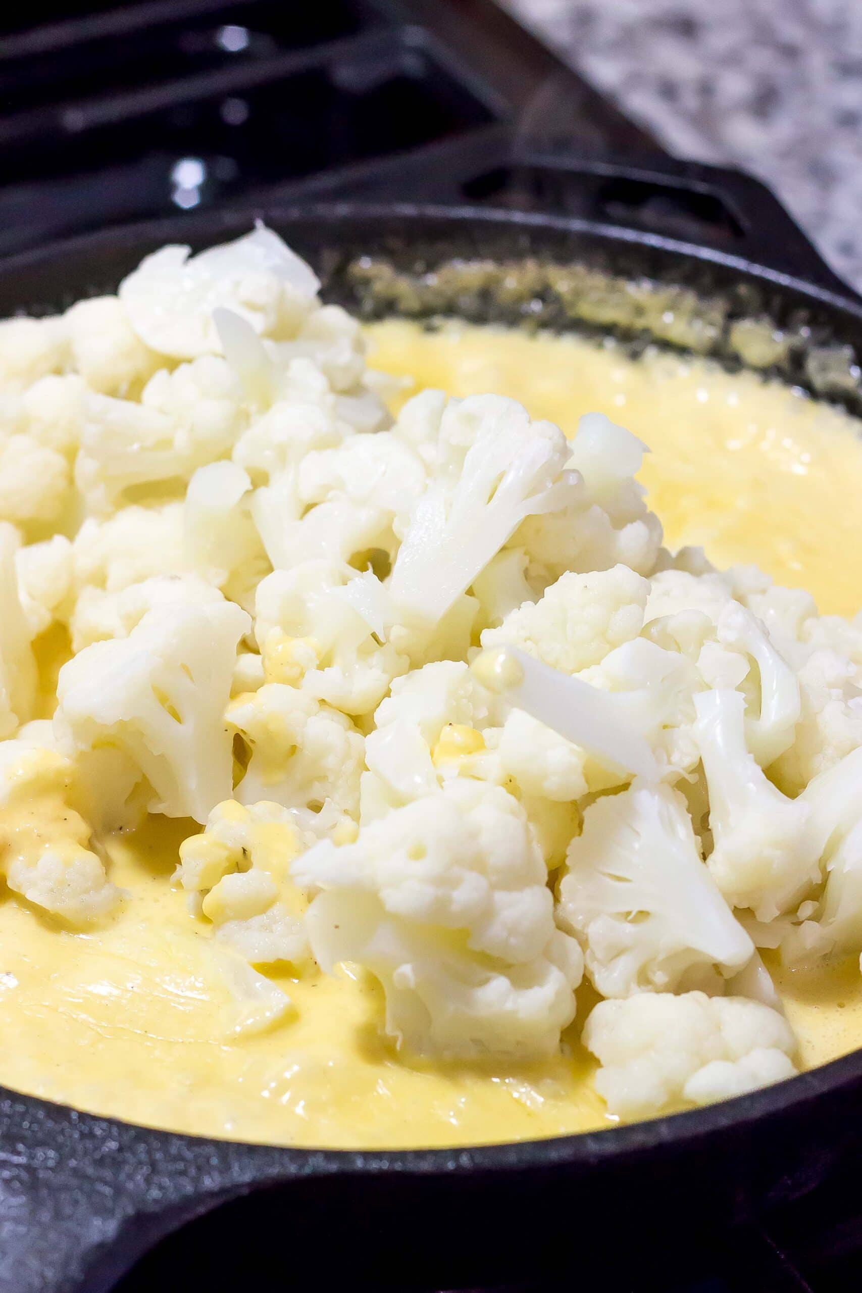 cauliflower in cheese sauce