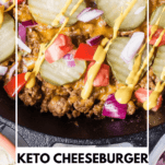 Keto Cheeseburger Casserole Pinterest Graphic