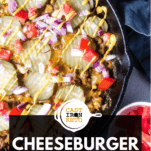 Keto Cheeseburger Casserole Pinterest Graphic
