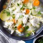 Keto Chicken Soup Pinterest Collage