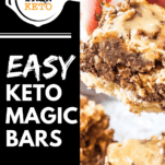 Keto Magic Bars Pinterest Graphic