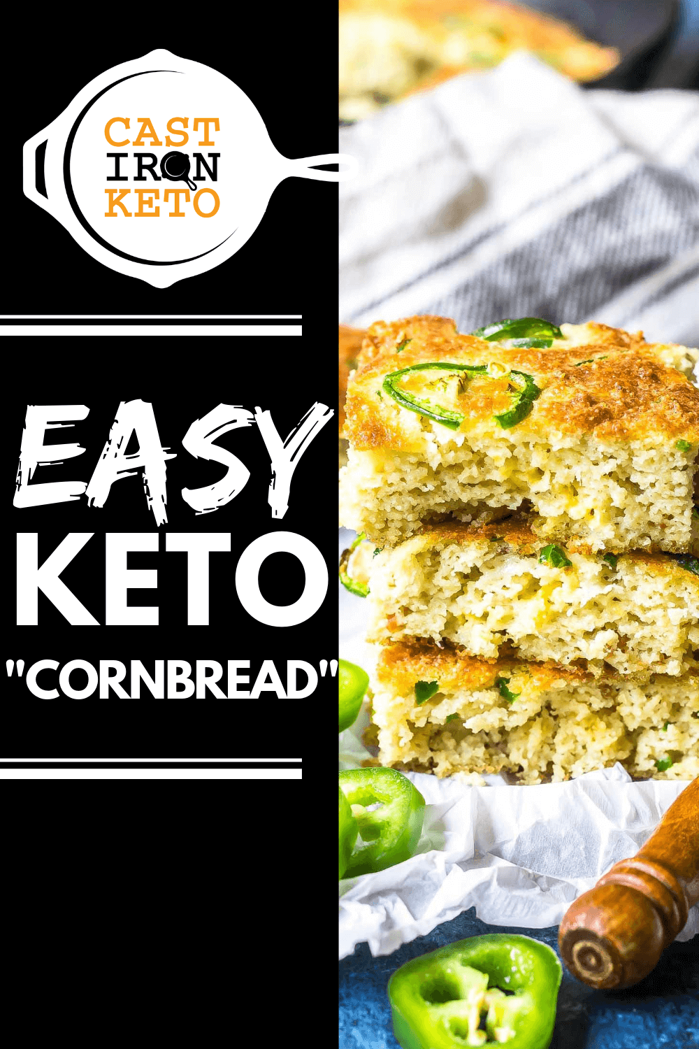 Keto Cornbread Recipe with Video Cast Iron Keto