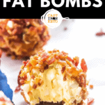 Keto Breakfast Fat Bombs Pinterest Graphic