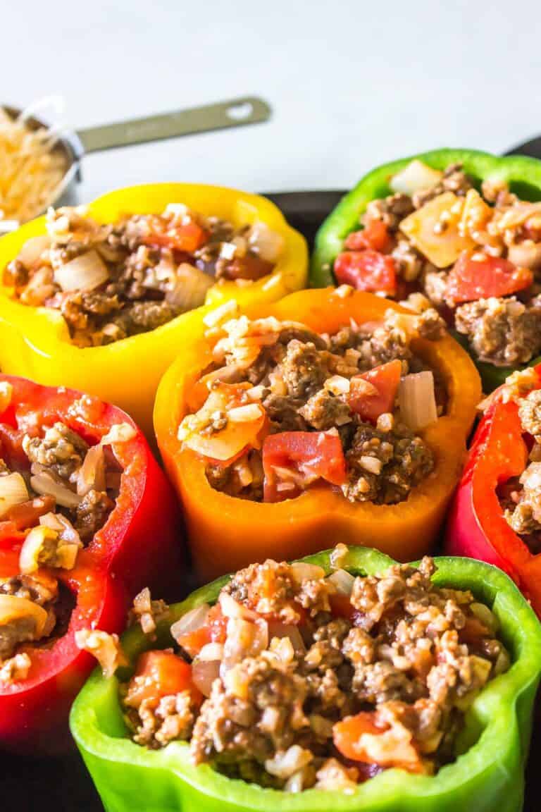 Keto Stuffed Peppers (Classic Recipe) 🫑 Cast Iron Keto