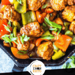 Keto Sweet and Sour Chicken Pinterest Graphic