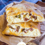 Keto Breakfast Sausage Hot Pockets Pinterest Collage