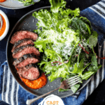 Keto Steak Dinner Pinterest Graphic