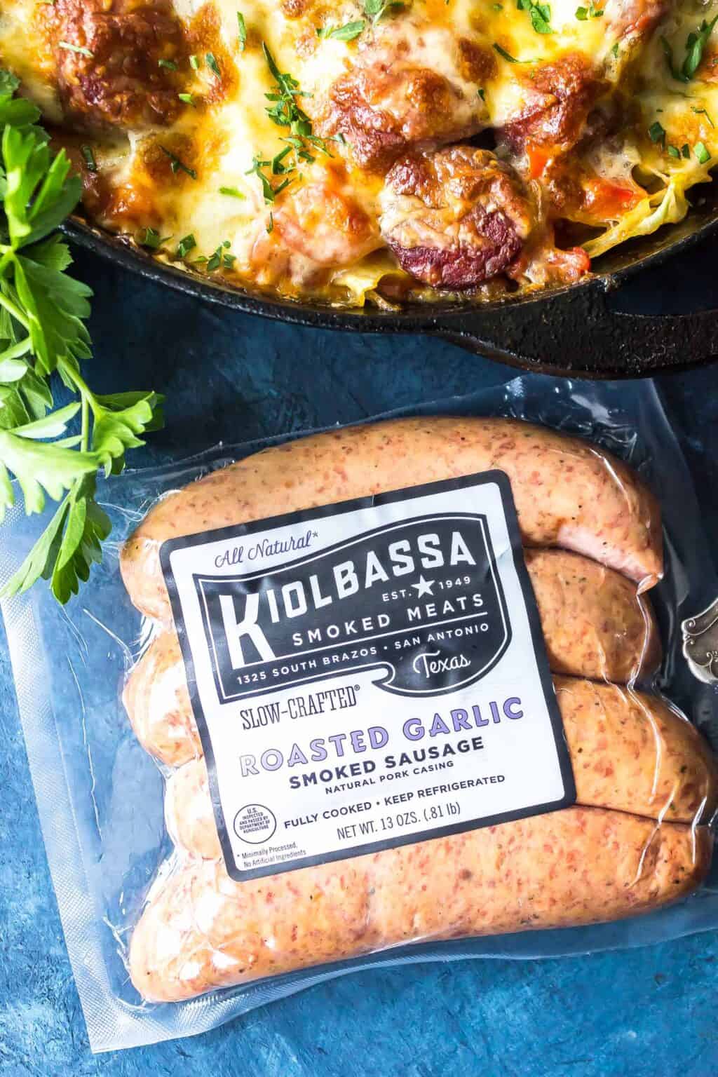 Keto Cheesy Cabbage Sausage Skillet 🥘 - Cast Iron Keto