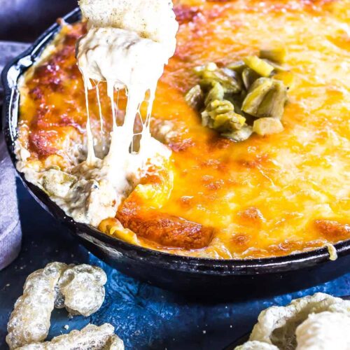 Keto Dip For Pork Rinds (Dip with Green Chiles) 🌶️ Cast Iron Keto