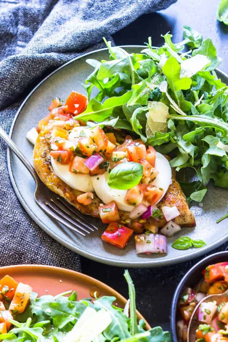Easy Bruschetta Chicken Recipe (lowcarb) Cast Iron Keto