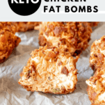 Keto Buffalo Chicken Fat Bombs Pinterest Graphic