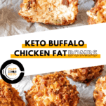Keto Buffalo Chicken Fat Bombs Pinterest Graphic