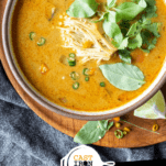 Keto Curry Soup Pinterest Graphic