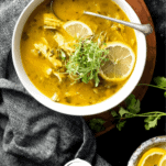 Turmeric Chicken Soup Pinterest Collage