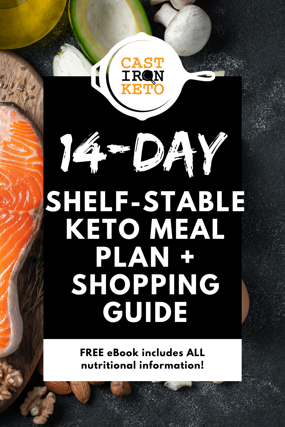 day shelf-stable keto meal plan Pinterest Graphic