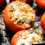 Three Cheese Baked Tomatoes