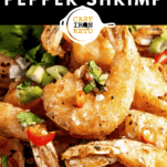 Keto Salt and Pepper Shrimp Pinterst Graphic