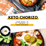 Keto Chorizo Chili Pinterest Pin