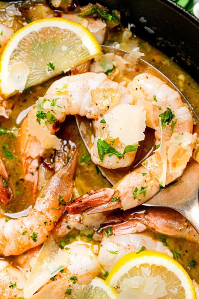 Keto Shrimp Scampi close-up