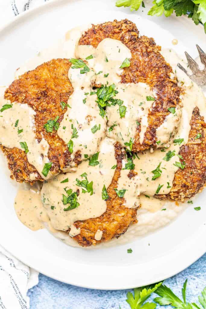 Keto Chicken Fried Steak 🍗 Cast Iron Keto