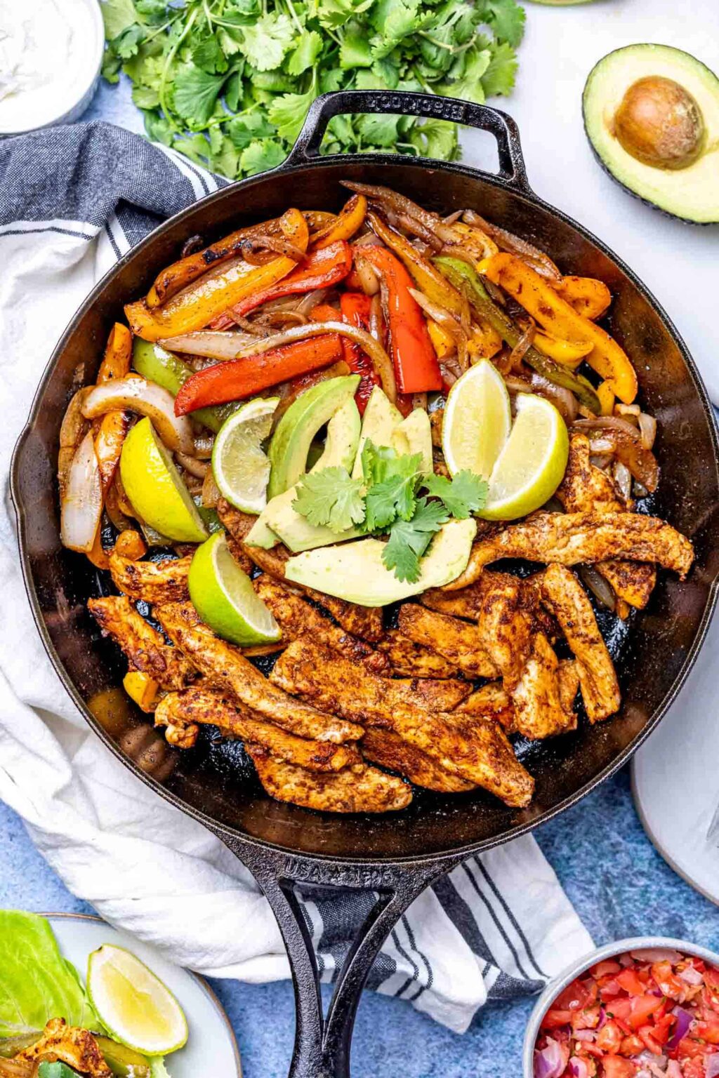 Keto Chicken Fajitas Skillet 🥘 Cast Iron Keto
