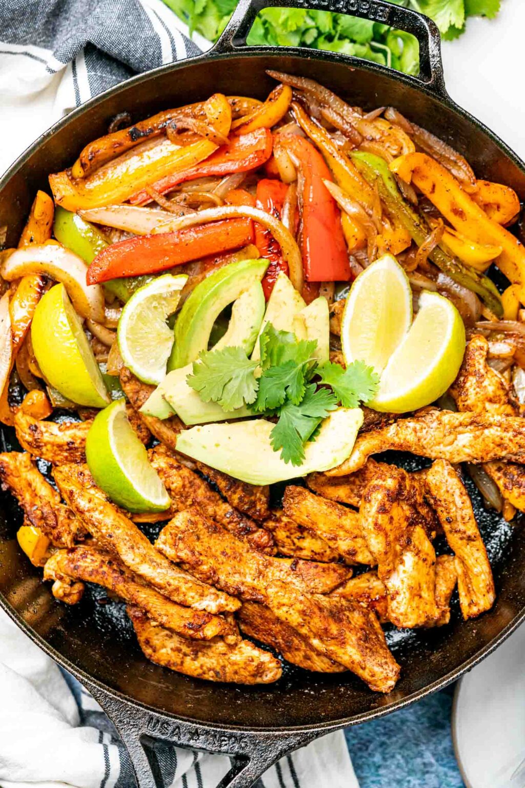 Keto Chicken Fajitas Skillet 🥘 Cast Iron Keto