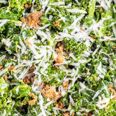 Keto Kale Salad closeup