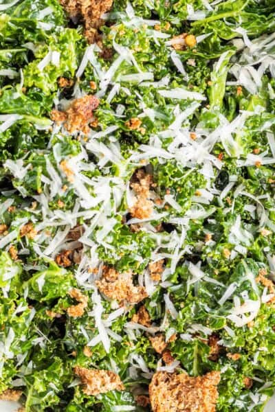 Keto Kale Salad closeup