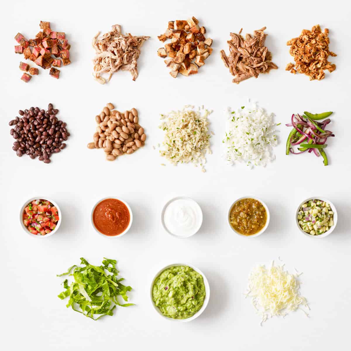 Chipotle Mexican grill ingredients