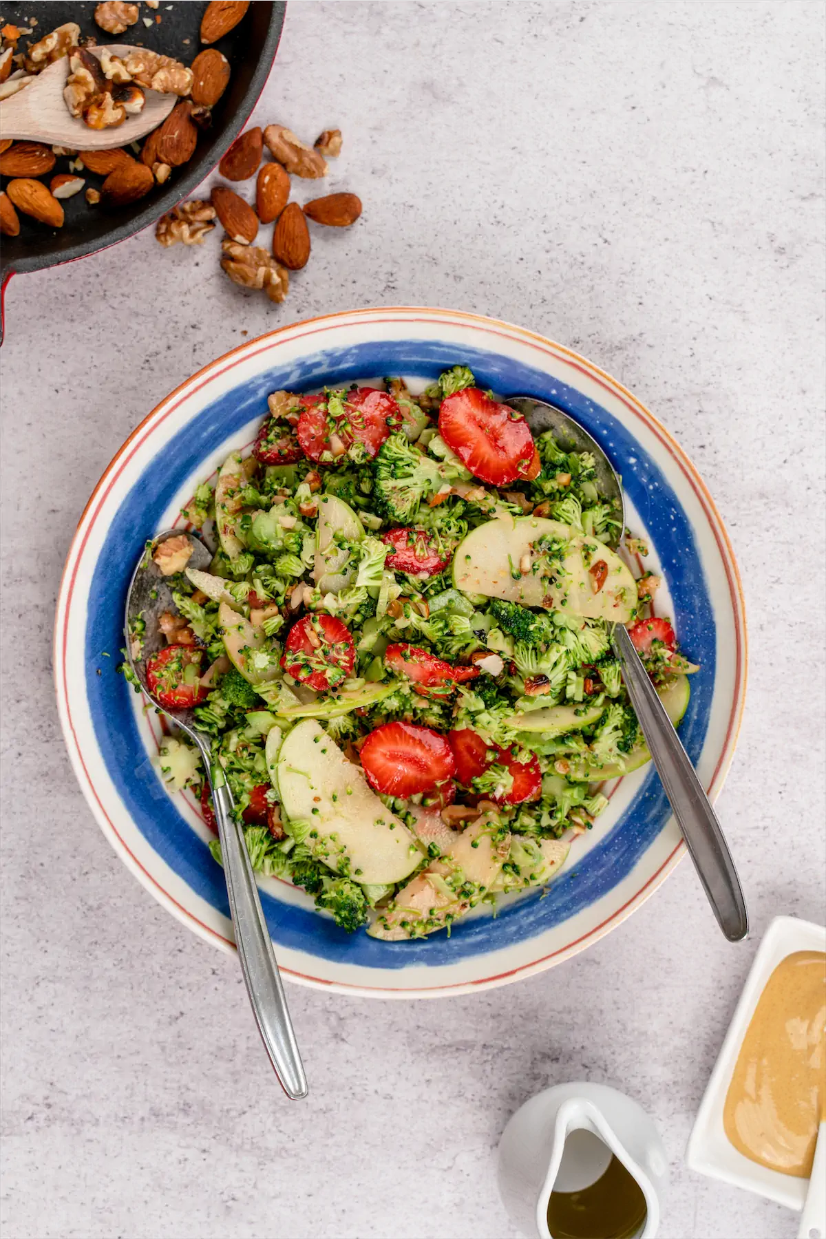 A plate full of keto salad.