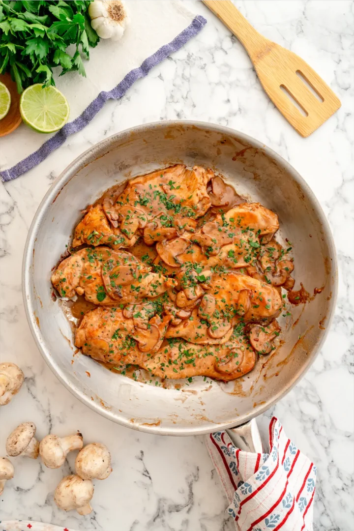 Low carb chicken marsala.