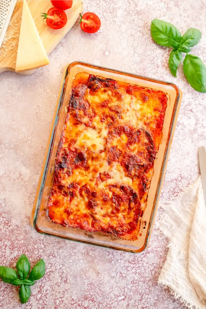 Low carb eggplant parmesan recipe.