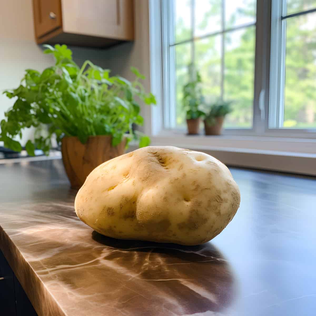Alturas Potatoes on a kitchen counter