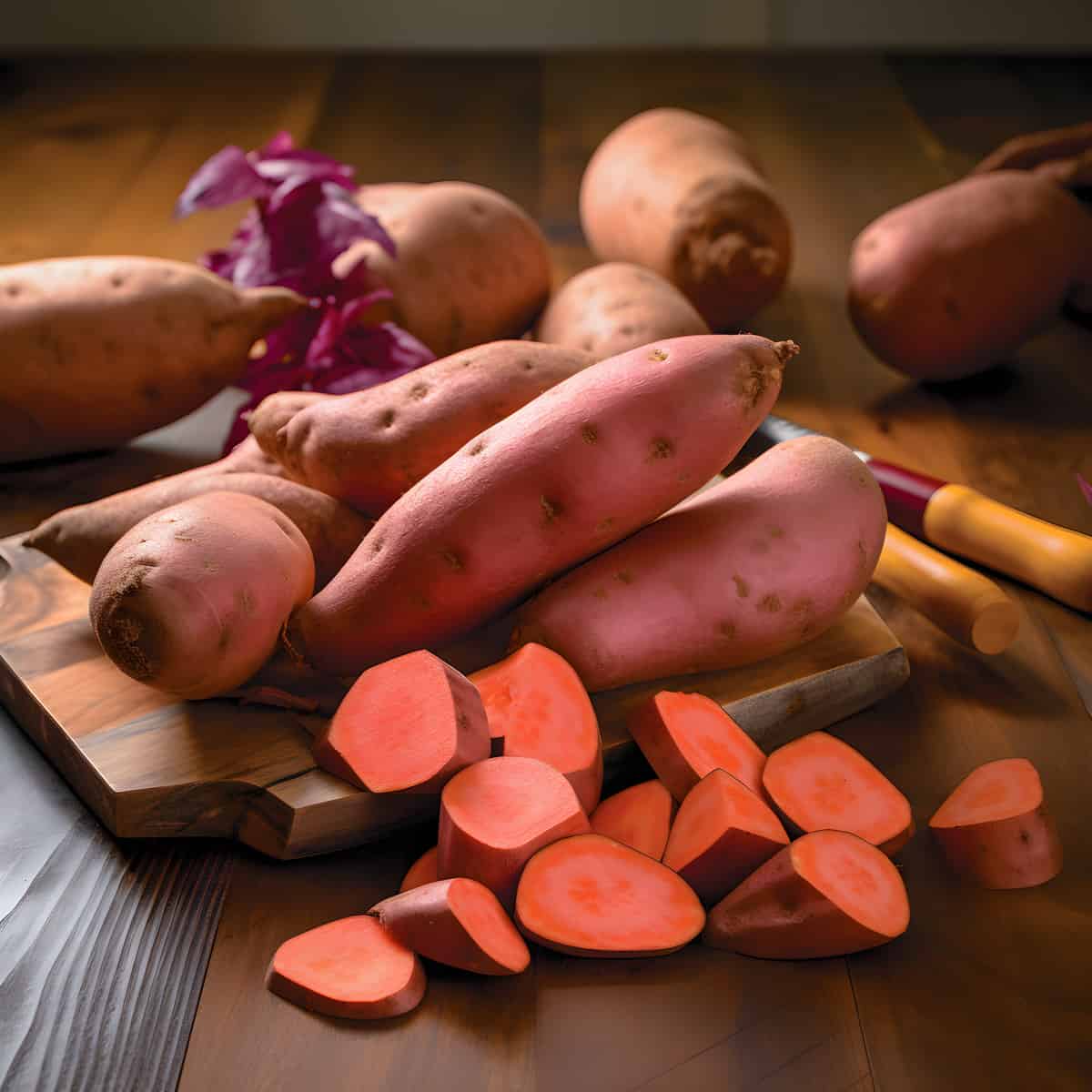 Apache Sweet Potatoes on a kitchen counter