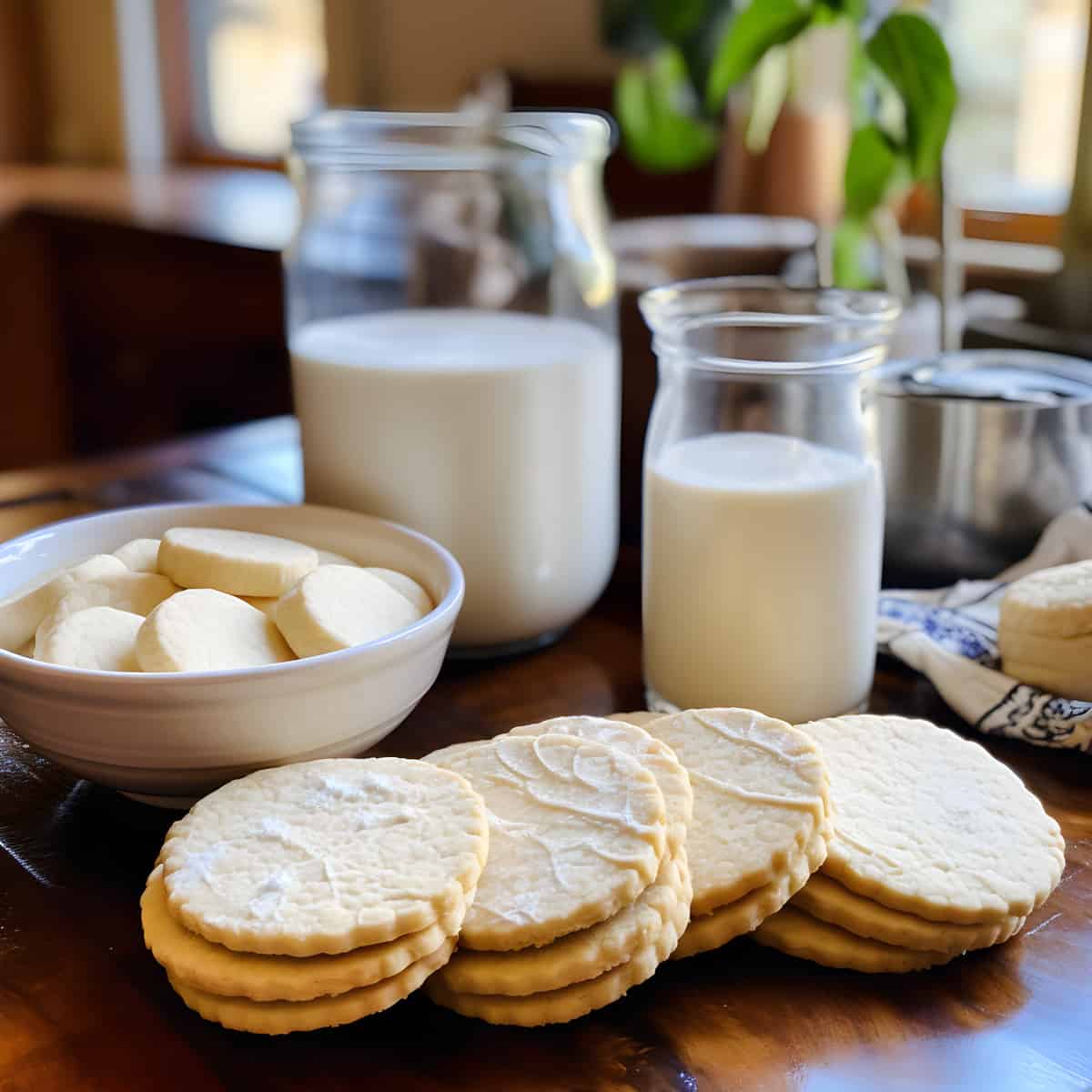 Arrowroot Biscuits on a kitchen counter