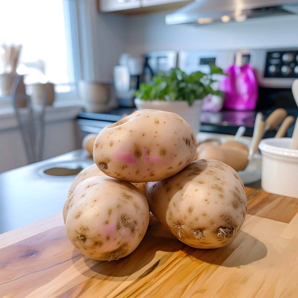 Baccara Potatoes on a kitchen counter