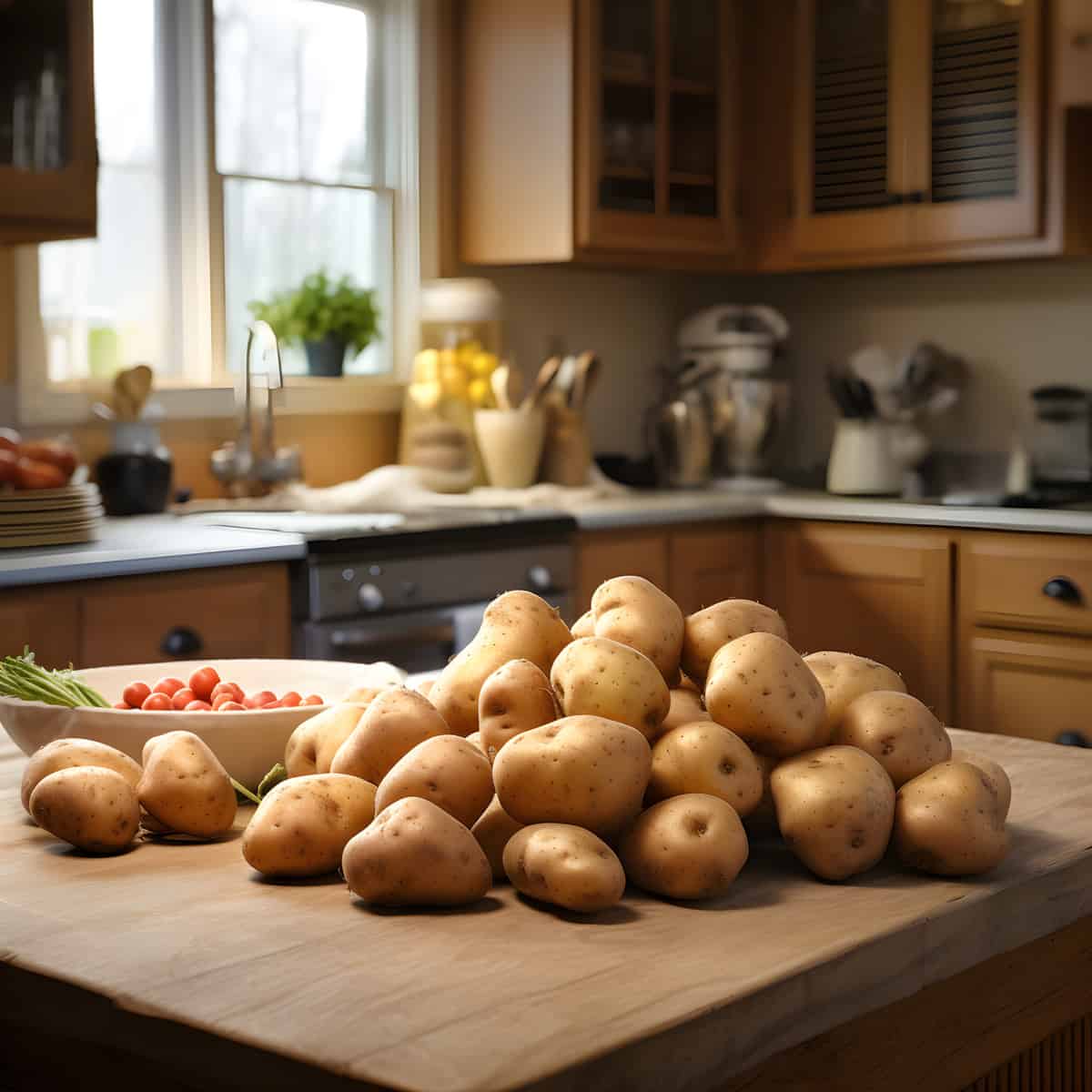 Barbara Potatoes on a kitchen counter