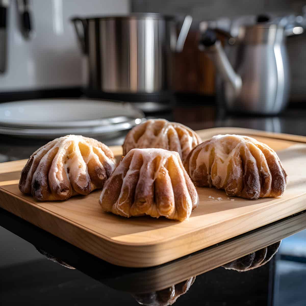 Bear Claws on a kitchen counter