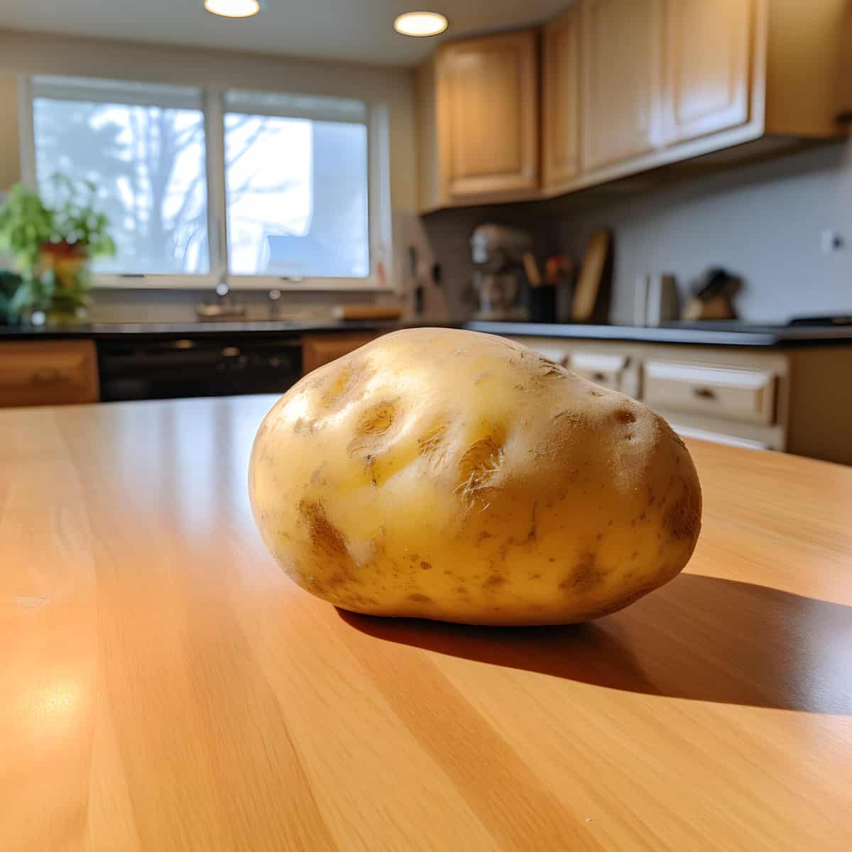 Bildtstar Potatoes on a kitchen counter