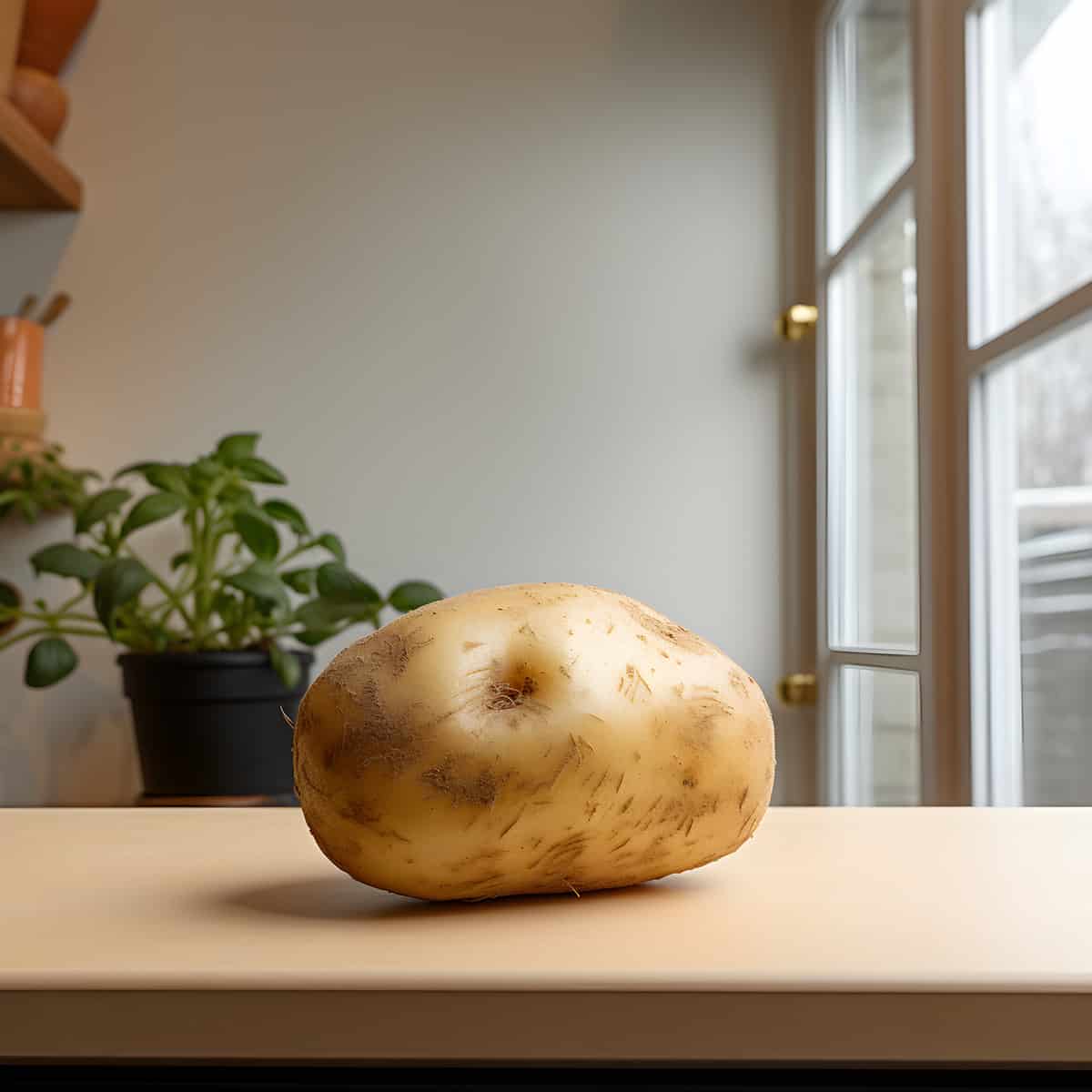 Bintje Potatoes on a kitchen counter