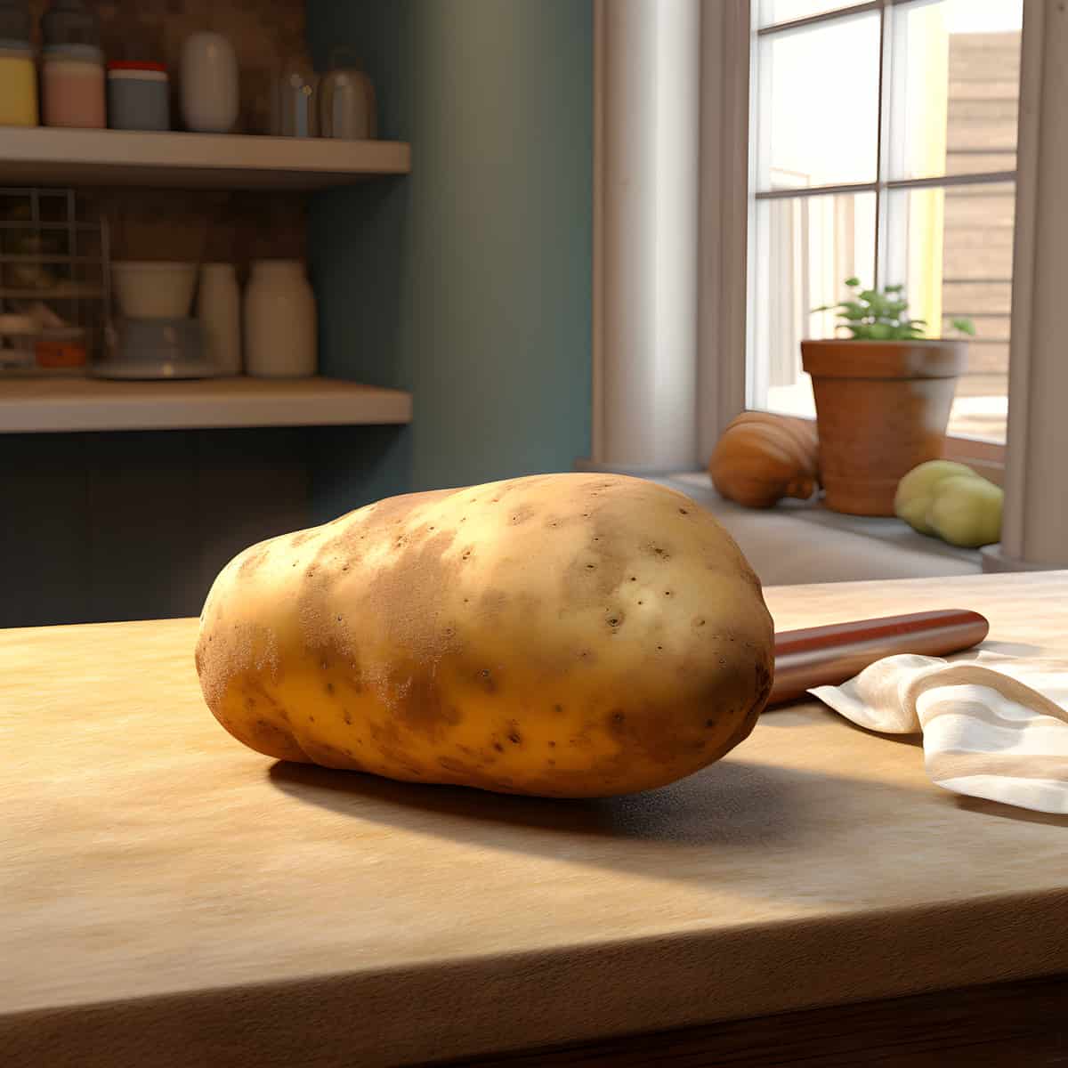 Bonnotte Potatoes on a kitchen counter