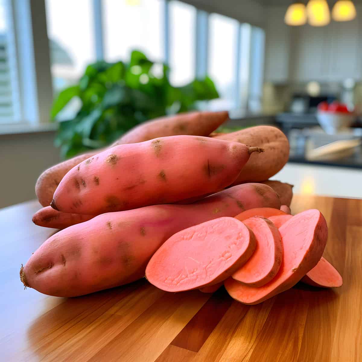 Carolina Nugget Sweet Potatoes on a kitchen counter