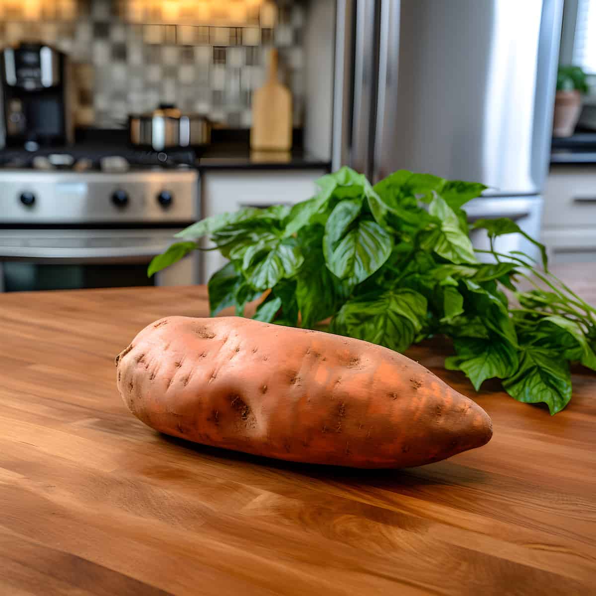 Carver Sweet Potatoes on a kitchen counter