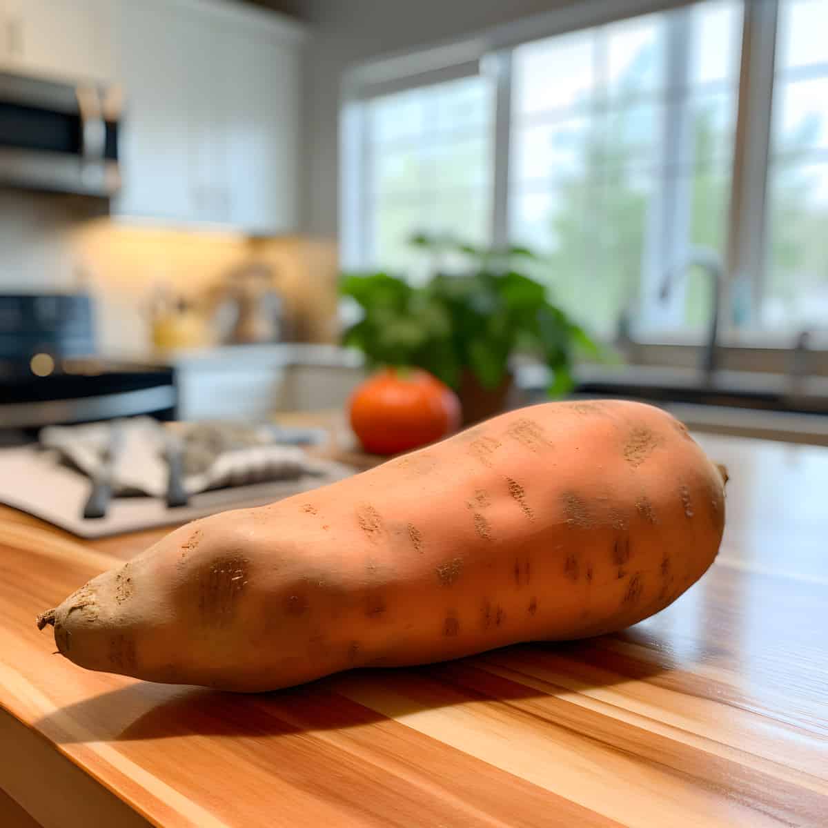 Centennial Sweet Potatoes on a kitchen counter