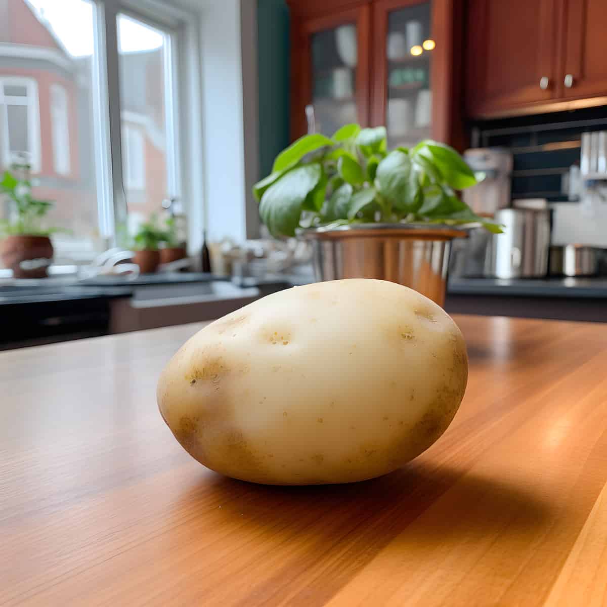 Dutch Cream Potatoes on a kitchen counter