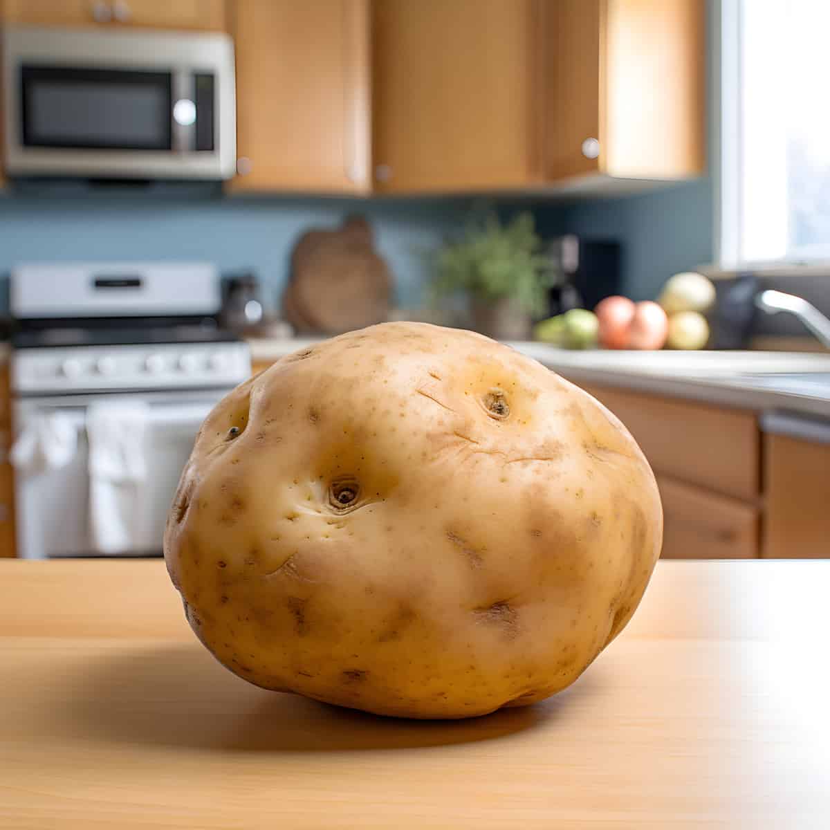 Gala Potatoes on a kitchen counter