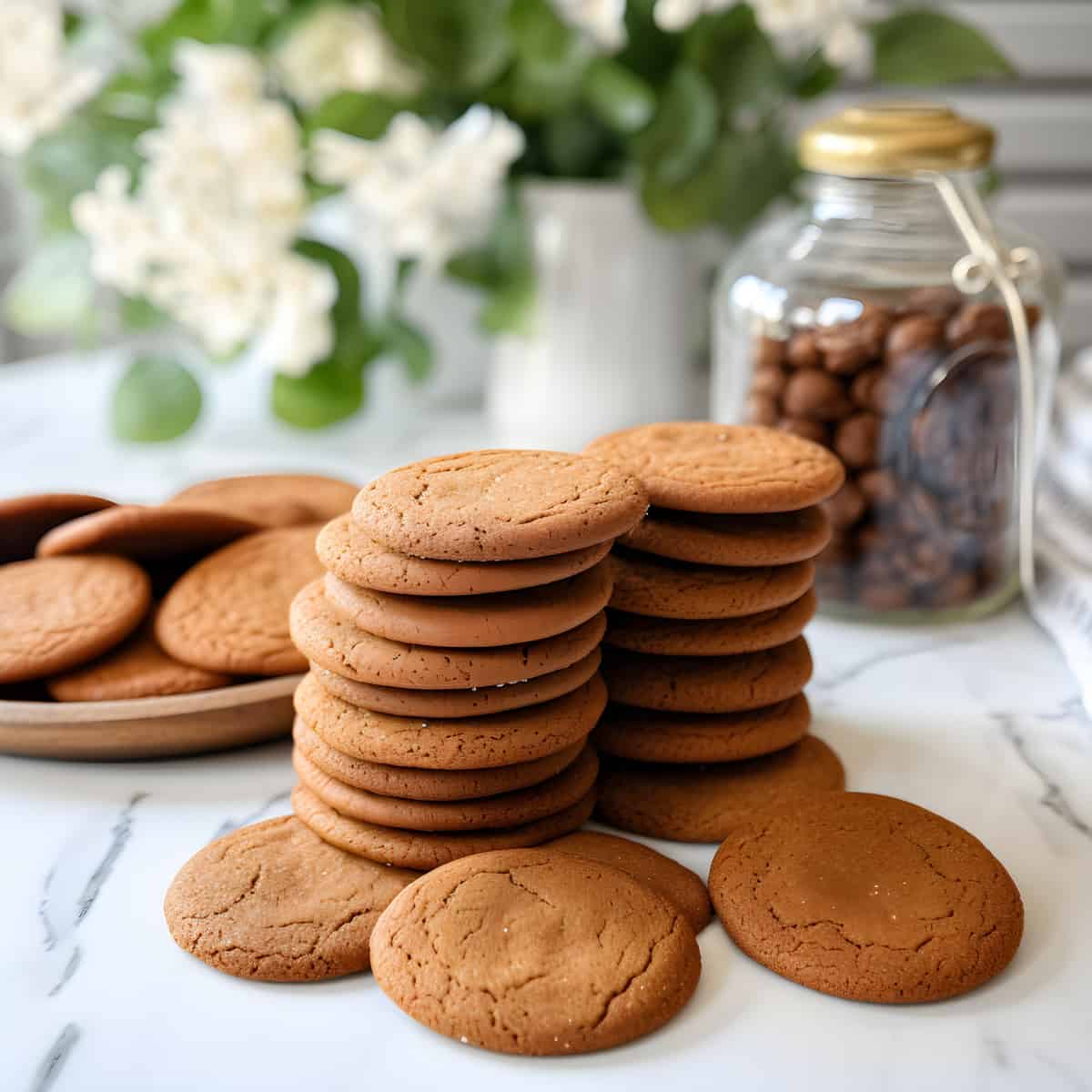 Ginger Snaps on a kitchen counter
